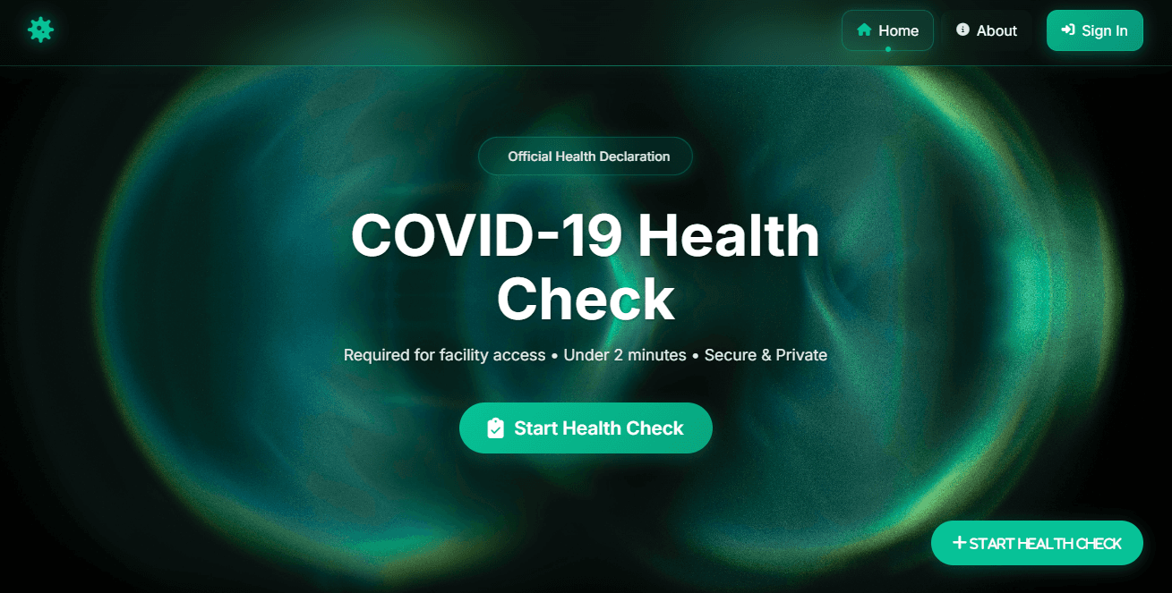 COVID-19 Health Declaration System preview