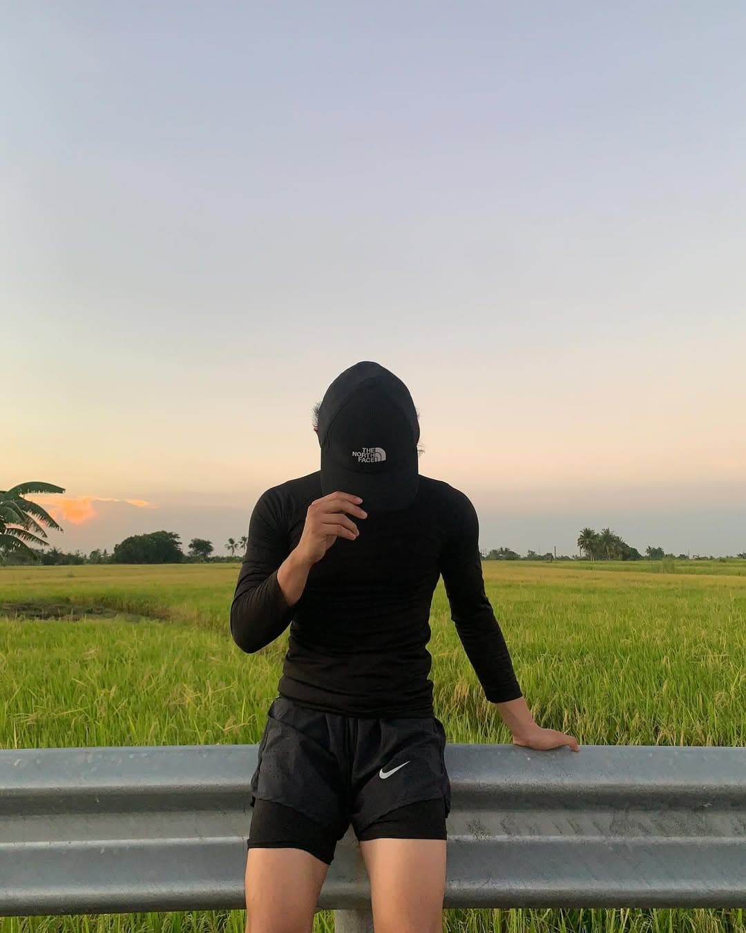 Running session outdoors