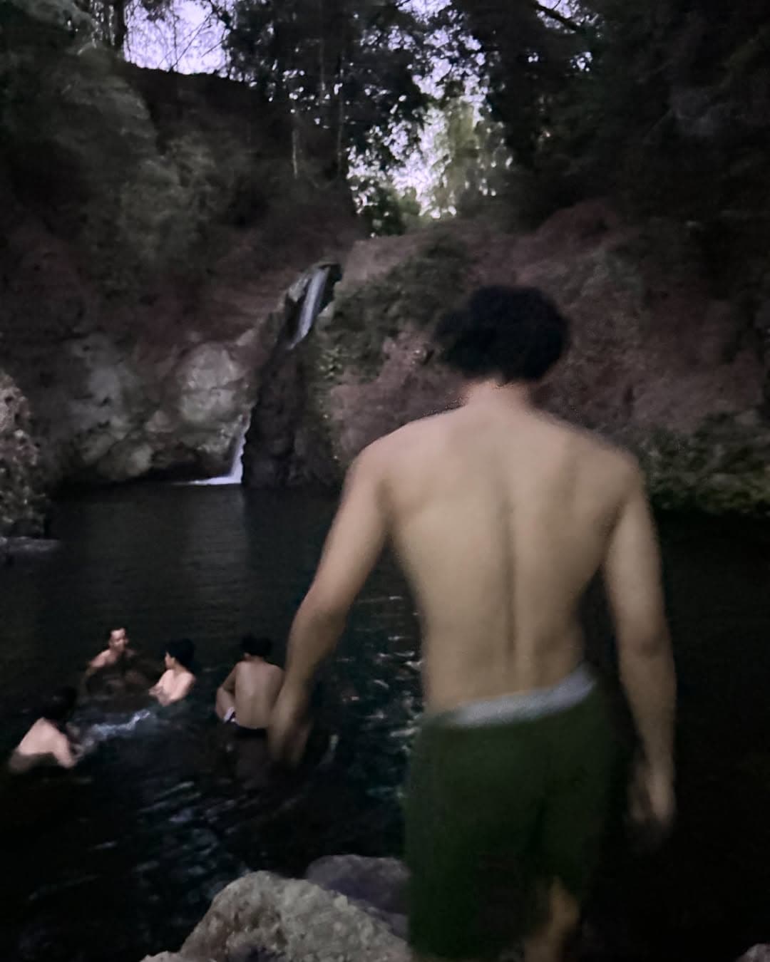 River falls swim with friends